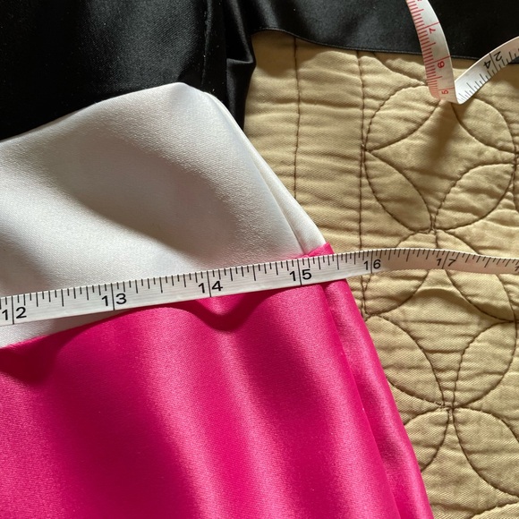 ⭐️HP⭐️ Gorgeous Floor Length Pink, Black, and White Jessica McClinktock Dress - Picture 9 of 13